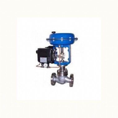 Pneumatic membrane single seat control valve